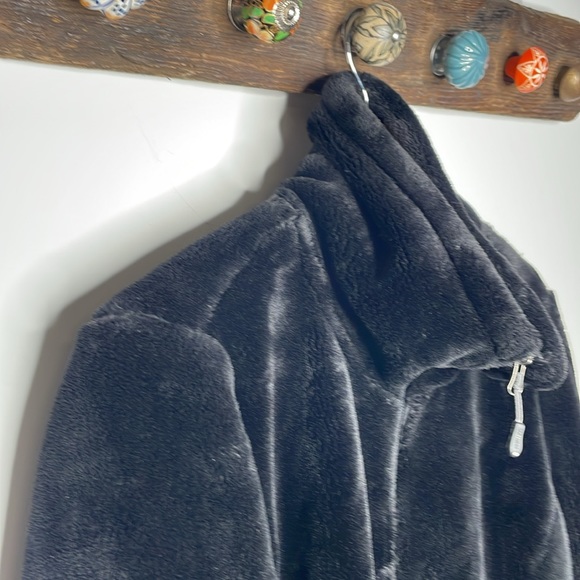 32 Degrees Jacket Plush, Sz L Black pockets - high collar front zip heavy weight - Picture 4 of 7